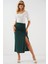 8033 Sandy Yırtmaçlı Etek - Zümrüt Yeşili 1