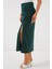 8033 Sandy Yırtmaçlı Etek - Zümrüt Yeşili 2