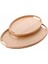 2'li Bambu Tepsi Seti, Ince Tasarım Özel Üretim Oval 2'li Bambu Tepsi Seti (36 * 26 * 1cm-45 * 31.5 * 1cm) 1