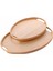 2'li Bambu Tepsi Seti, Ince Tasarım Özel Üretim Oval 2'li Bambu Tepsi Seti (36 * 26 * 1cm-45 * 31.5 * 1cm) 2