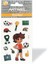 PM-965 Futbolcu Puffy Sticker, Puffy Çıkartma 7,5X11,5 cm 1