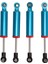4 Adet Rc Amortisör 100MM Damper Için Iç Yaylı SCX10 1/10 Rc Paletli Araba Mavi (Yurt Dışından) 1