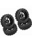 4 Adet Set Yarış Off-Road Araç Lastikleri Ka Lastik Jant Rc 1:10 Araba Parçası (Siyah) (Yurt Dışından) 4