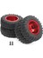 Adet Rc Arka Çift Lastik Tekerlek Lastiği 55MM Çap Wpl D12 1/10 Uzaktan Kumandalı Kamyon Için Uygun Kırmızı (Yurt Dışından) 1