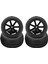 4 Adet Evrensel Tekerlek Lastik Yedek Aksesuarı Zd Racing 1/10 Rc Araba Siyah (Yurt Dışından) 4