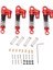 4 Adet Rc Amortisörler Kırmızı Alüminyum Alaşımlı Yüksek Elastik Bahar Metal Amortisörler SCX24 1/24 Rc Araba Için (Yurt Dışından) 1