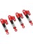 4 Adet Rc Amortisörler Kırmızı Alüminyum Alaşımlı Yüksek Elastik Bahar Metal Amortisörler SCX24 1/24 Rc Araba Için (Yurt Dışından) 4