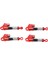4 Adet Rc Amortisörler Kırmızı Alüminyum Alaşımlı Yüksek Elastik Bahar Metal Amortisörler SCX24 1/24 Rc Araba Için (Yurt Dışından) 5