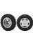 Adet/takım 55MM Metal Jant Lastikleri Axıal SCX24 1/24 Rc Araba Jantı Ka Lastik Gümüş (Yurt Dışından) 3