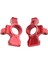 2 Adet Metal Alüminyum Alaşım Arka Knuckle Kol Hub Taşıyıcı Traxxas 4-Tec 2.0 3.0 1/10 Rc Araba Yükseltme Parçaları Aksesuarları Kırmızı (Yurt Dışından) 5