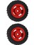 Adet/takım 50MM Tekerlek Jantı Ka Lastik Axıal SCX24 1/24 Rc Araba Yükseltme Parçaları Için 4 Delikli Kırmızı (Yurt Dışından) 2
