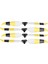 Renkli Pervane Drone Düşük Gürültülü Pervaneler Mavic Air 2/air 2s Aksesuarları Için Pervaneler (Sarısiyah) (Yurt Dışından) 1
