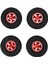 4 Adet 1 Inçlik Ka Lastikler Alüminyum Alaşımlı Jantlar Axial SCX24 90081 AXI00001 AXI00002 1/24 Paletli Araç Için Uygundur Kırmızı (Yurt Dışından) 4