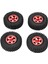 4 Adet 1 Inçlik Ka Lastikler Alüminyum Alaşımlı Jantlar Axial SCX24 90081 AXI00001 AXI00002 1/24 Paletli Araç Için Uygundur Kırmızı (Yurt Dışından) 5