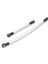 Alüminyum Alaşımlı Direksiyon Bağlantı Bağlantı Rot Takımı Eksenel SCX10 90046 90047 Rc Araba Gümüş (Yurt Dışından) 2