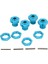 4 Takım Rc Tekerlek 17MM Alüminyum Hex Sürücü Hub Adaptörü Pimleri ile Arrma 1/8 Karton 4WD Carblue (Yurt Dışından) 5