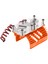 Çift Fanlı Motor Soğutma Radyatörü Çift Fanlı Motor Isı Emici 40‑42MM 1/8 Rc Araba Için Turuncu (Yurt Dışından) 4