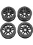 4 Adet Siyah Plastik Altıgen Tekerlek Göbeği Jantlar Traxxas Slash 2 / 4WD 1/10 Uzaktan Kumanda Araba (Yurt Dışından) 1