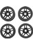 4 Adet Siyah Plastik Altıgen Tekerlek Göbeği Jantlar Traxxas Slash 2 / 4WD 1/10 Uzaktan Kumanda Araba (Yurt Dışından) 2