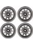4 Adet Metal 1.9 Inç Jant 10 Üçgen Delikli Göbek Axıal SCX10 1/10 Rc Tırmanma Arabası Için Titanyum Rengi (Yurt Dışından) 2