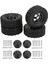 4WD Ka Lastikler Alüminyum Alaşım Jant Hub Için Wpl C14 C24 B14 B24 B16 B36 1/16 Rc Araba Yükseltme Partblack (Yurt Dışından) 1