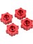 2 Çift Rc Alüminyum 5mm Genişletilmiş Tekerlek Altıgen Adaptör Dönüştürücü Losı Lmt 4WD Katı Aks 1/8 Monster Truckred (Yurt Dışından) 3