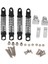 Wpl D12 1/10 Rc Araba Yükseltme Parçaları Için 4 Set Metal Ön Arka Amortisör Sönümleyicisisiyah (Yurt Dışından) 1