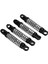 Wpl D12 1/10 Rc Araba Yükseltme Parçaları Için 4 Set Metal Ön Arka Amortisör Sönümleyicisisiyah (Yurt Dışından) 4