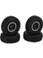 4 Adet 55MM 8 Delikli Ka Tekerlek Lastikleri Alüminyum Alaşımlı Jantlar Axial SCX24 1/24 Rc Araba Içinsiyah (Yurt Dışından) 3
