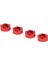 4 Adet Tekerlek Hex Hub Adaptörü Alüminyum Alaşım Jant Hex Çoğaltıcı Traxxas Latrax Teton 1/18 Rc Kamyon Kırmızı (Yurt Dışından) 2
