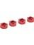 4 Adet Tekerlek Hex Hub Adaptörü Alüminyum Alaşım Jant Hex Çoğaltıcı Traxxas Latrax Teton 1/18 Rc Kamyon Kırmızı (Yurt Dışından) 3