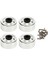 4 Adet Beadlock Jant Ofset-8.9 mm Metal Derin Çanak Tekerlek Göbeği Jantlar Eksenel SCX10 90046 1.9 Inç Beyaz (Yurt Dışından) 1