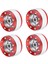 4 Adet Rc Araba Alüminyum Alaşım Beadlock Jant Hub Wpl 1/16 Rc Askeri Kamyon (Gümüş Kırmızı) (Yurt Dışından) 2