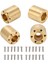 4 Adet Pirinç Tekerlek Hex Hub Adaptörü Rc Araba Paletli Genişletmek Adaptörü Için 1/10 Rc Paletli 1.9 2.2 In Vp Tekerlekler Jantlar 22MM Kalınlığında (Yurt Dışından) 2
