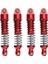 4 Adet Rc Amortisör Damperi 50MM Yükseltme Parçaları Yüksek Mukavemetli T6061 Alüminyum Alaşım Rc Yedek Amortisör Kırmızı (Yurt Dışından) 2