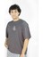 Anchoris | Gri Renk | Baskılı Erkek T-shirt | Oversize 4