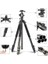 HT-T07 Profesyonel Tripod 200 cm Yatay Kullanım Çok Fonksiyonlu Panoromik Kafa 360 Derece Dönebilir 2