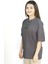 Sylvanea | Gri Renk | Baskılı Kadın T-shirt | Oversize 4
