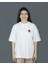 Luxfin | Beyaz Renk | Baskılı Kadın T-shirt | Oversize 2