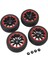 4 Adet 12MM Hex Rc Tekerlekler Lastikler 1/10 Ölçekli Off Road Lastikler F Şekilli Sırt 10 Delik Kırmızı Halka Tekerlek Göbeği Lastikleri (Yurt Dışından) 3