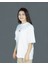 NullaLoon | Beyaz Renk | Baskılı Kadın T-shirt | Oversize 4