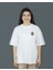 Roarion | Beyaz Renk | Baskılı Kadın T-shirt | Oversize 2