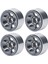 4 Adet Rc Tekerlek Hub Seti Alüminyum Alaşımlı Cnc Rc Tekerlek Jant Hub 1.9 In Lastik Sırtı Titanyum (Yurt Dışından) 1