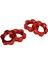 4 Adet 17MM Tekerlek Hex Hub Adaptörü Yedek Alüminyum Alaşım Jant Hex Sürücü Uzatma Adaptörü Traxxas 1/10 Rc Arabalar Kırmızı (Yurt Dışından) 3