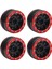 4 Adet 1.9 In Rc Jantlar Alaşım Cnc Işleme 1/10 Rc Beadlock Tekerlek Göbeği Parça Eksenel SCX10 90046 Axı 03007 Mst (Yurt Dışından) 5