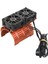 36MM Rc Motor Fan Soğutma Isı Emici 28000RPM 8.4V Çift Fanlı Rc Fırçasız Motor Isı Emici Kapağı 540 550 Motor Turuncu (Yurt Dışından) 3