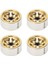 4 Adet Rc Araba Tekerlek Göbeği 1.0 Paletli Araba Genel 7mm Hex Sürücü Gümüş Dış Üçgen 9 Delik Metal Jantlar Bakır (Yurt Dışından) 5