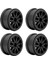 4 Takım 2.2 Inç Jant Naylon Rc Araba Jant Eksenel SCX10 Wraith RR10 1/10 Rc Arabalar Siyah (Yurt Dışından) 5