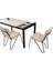 Tuğra Diş Budak Desen Ayaktan Açılır 120X75 Masa (Açılımış Ölçüsü 180X75) 2