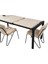 Tuğra Diş Budak Desen Ayaktan Açılır 120X75 Masa (Açılımış Ölçüsü 180X75) 4